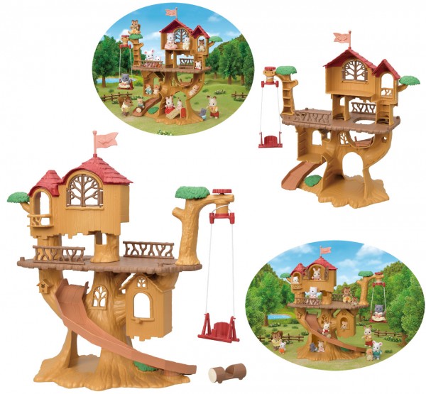 Sylvanian Families Abenteuer Erlebnis Baumhaus mit Schaukel und Rutsche