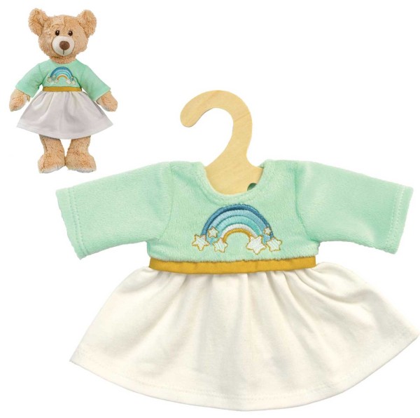 Puppenkleidung Kleidchen Rainbow Gr. 35-45 cm (Mint-Creme)