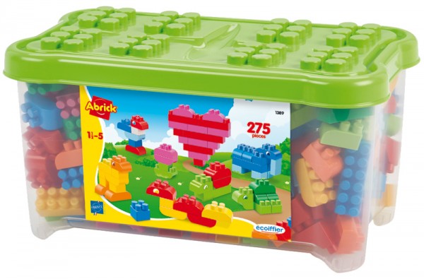 Abrick Große Bausteine Box mit 275 Bausteinen