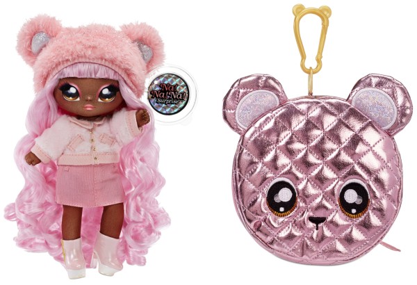 Na! Na! Na! Surprise 2-in-1 Pom Doll Glam Series 1 Cali Grizzly