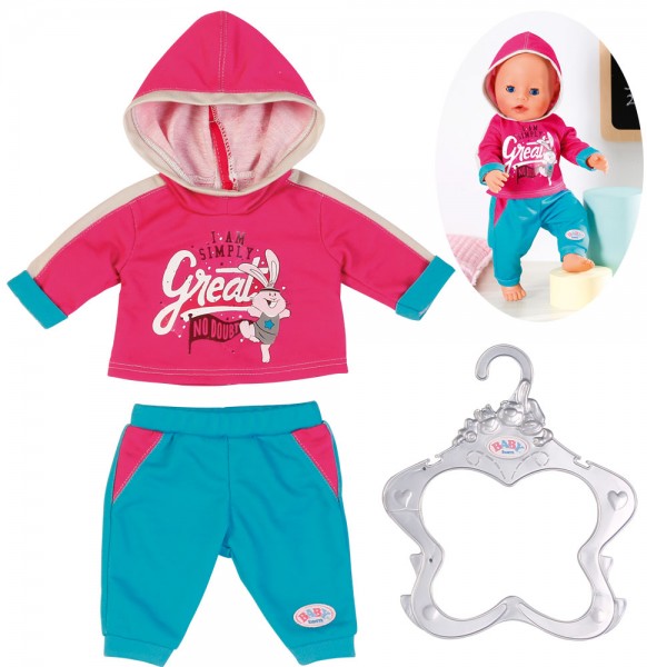 Baby Born Freizeitanzug 43 cm (Pink-Türkis)