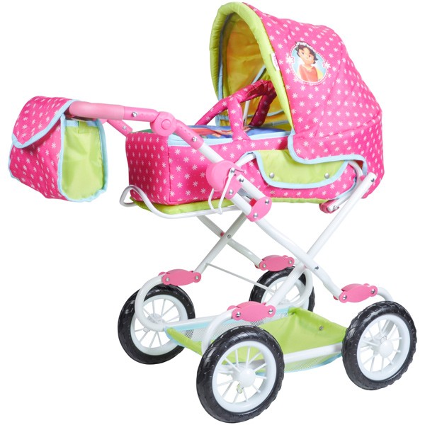 Puppenwagen Salsa Heidi (Pink-Grün)