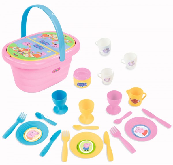 Peppa Pig Picknick-Korb (Rosa-Bunt)