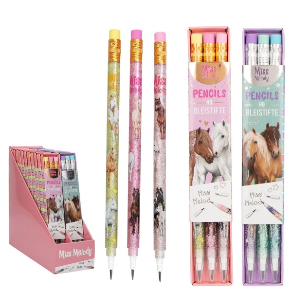 Miss Melody Push Pencils Steckbleistifte 3er-Set (Sortiert)