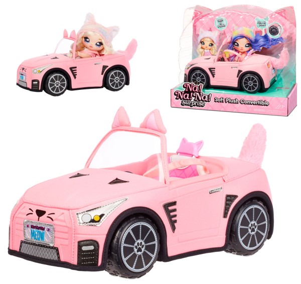 Na! Na! Na! Surprise Soft Plush Convertible Plüsch-Auto (Rosa)