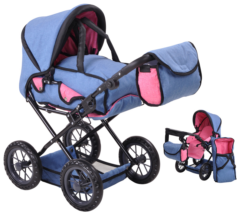 Jeans Blau Knorrtoys Puppenwagen Ruby
