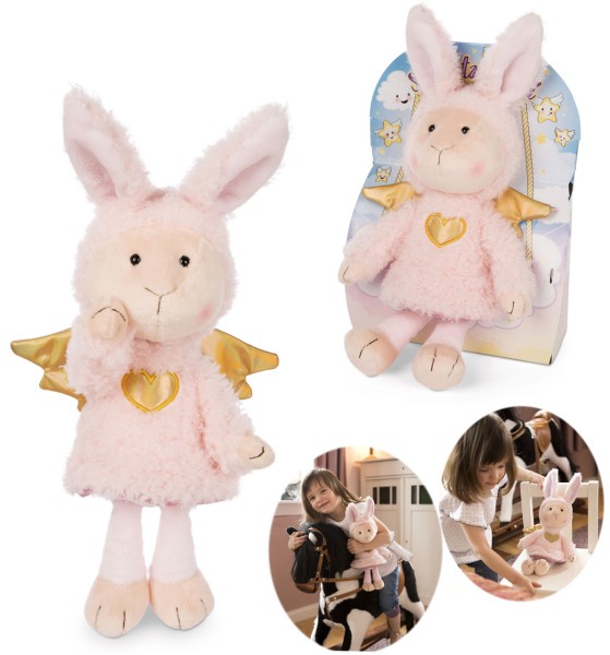 Schutzengel Hase La La Bunnie 30 cm in Geschenkbox