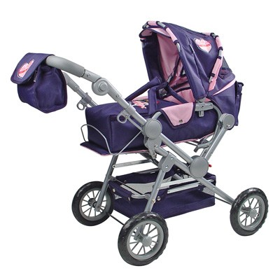 Puppenwagen Twingo (Navy-Rosa)