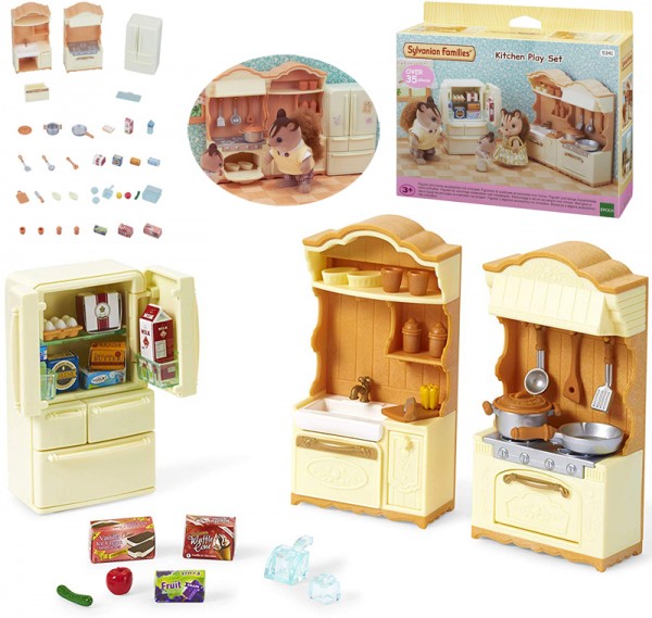 Sylvanian Families Landhaus Küche mit Kühlschrank