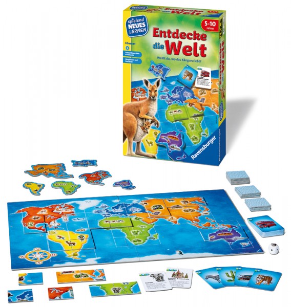Kinderspiel Entdecke die Welt