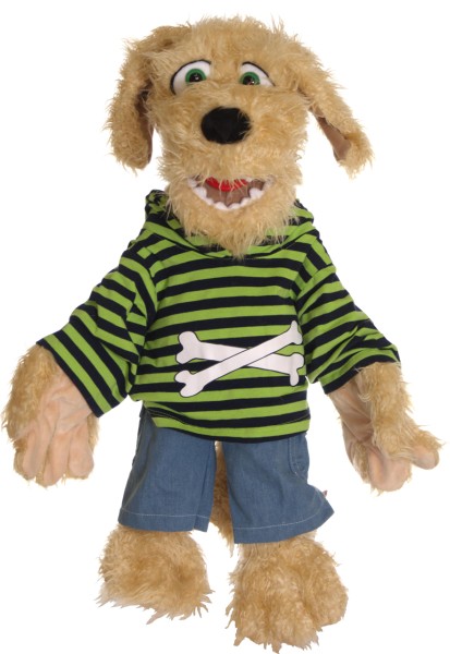 Living Puppets Große Handpuppe Hund Bosse 65 cm