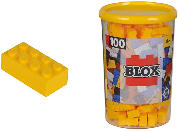 100 Blox Steine in Dose (Gelb)