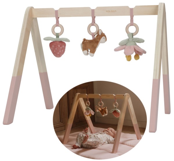 Spieltrapez aus Holz Fairy Garden Reh (Rosa)