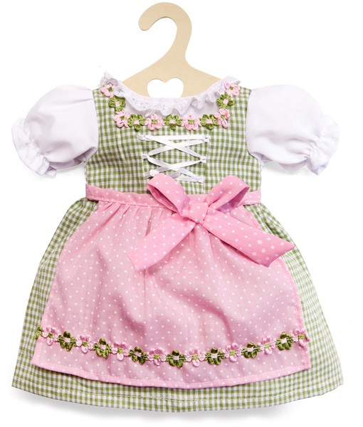 Kleidungsset Dirndl Kleid 35 - 45 cm (Rosa-Grün)