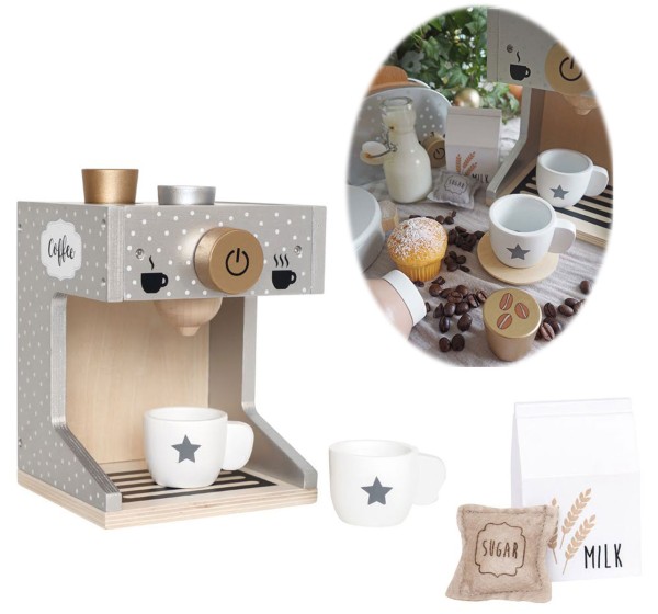 JaBaDaBaDo Kaffeemaschine für Kinderküche aus Holz 