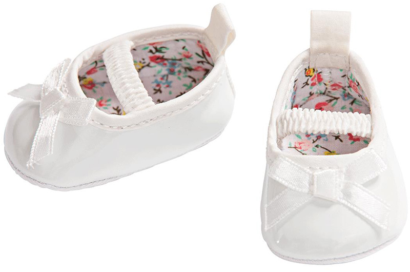 Puppenschuh für Puppe 38-45cm Sommerschuh süß heless Ballerinas mit Schleife 