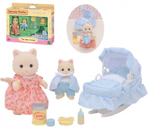 Sylvanian Families Der Neuankömmling Mama mit Baby und Wiege