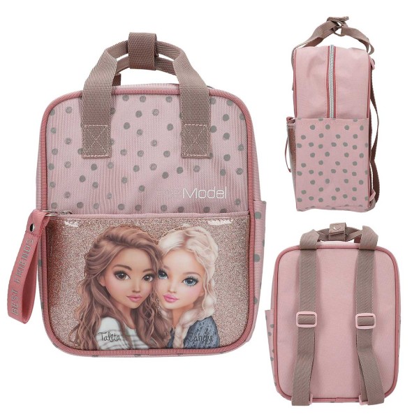 TOPModel Rucksack Dots mit Glitzerhintergrund (Rosa)