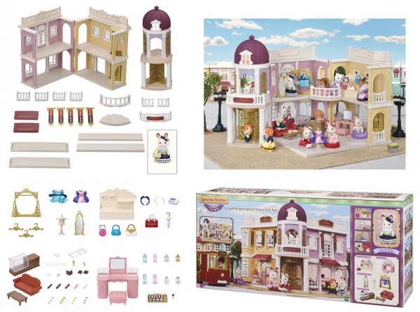Sylvanian Families Town Series Einkaufszentrum Wunschbrunnen mit Zubehör