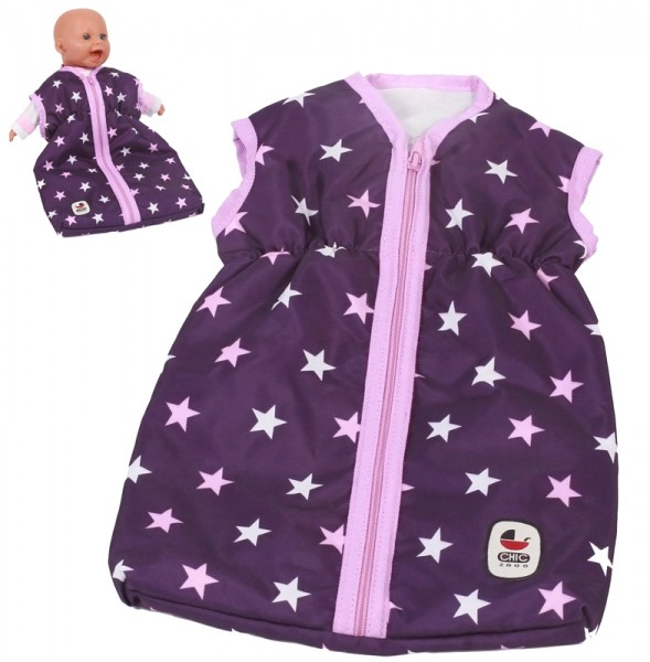 Puppenschlafsack (Stars Lila)