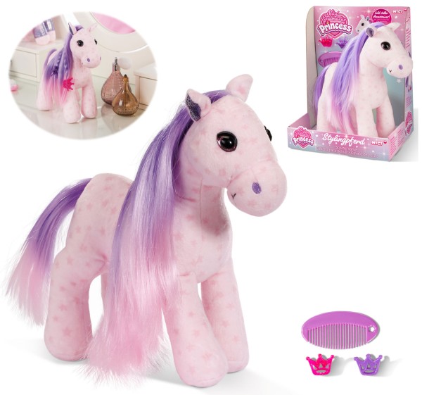 Styling-Pferd Soulmates Princess mit Zubehör Plüschpferd 25 cm