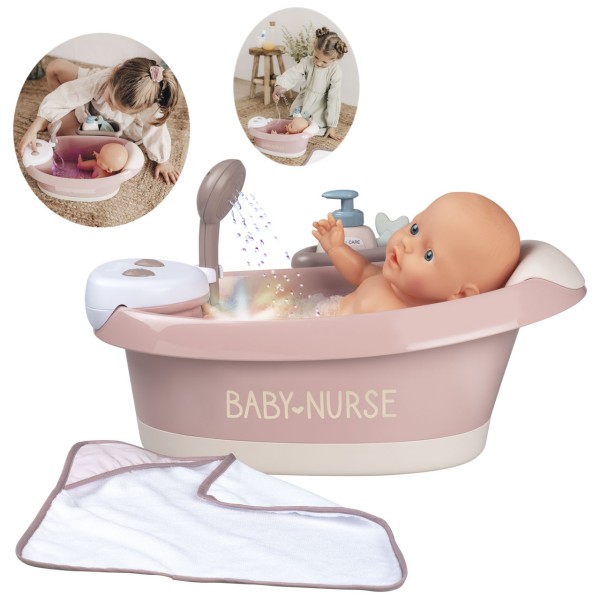 Baby Nurse elektronische Puppen-Badewanne (Rose-Beige)