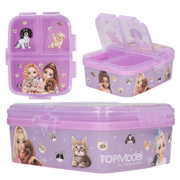 TOPModel Brotdose XL Kitty and Doggy (Lila)