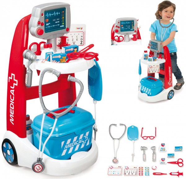 Elektronischer Doktorwagen mit Funktion (Rot-Blau)