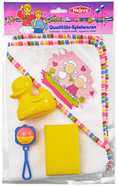 Badeset mit Kapuzenhandtuch für Puppen