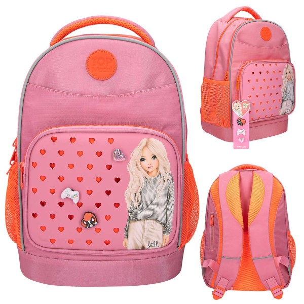TOPModel Schulrucksack Pin It (Pink-Orange)
