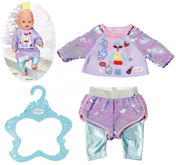 Baby Born Fashion Outfit 43 cm (Lila-Mint)