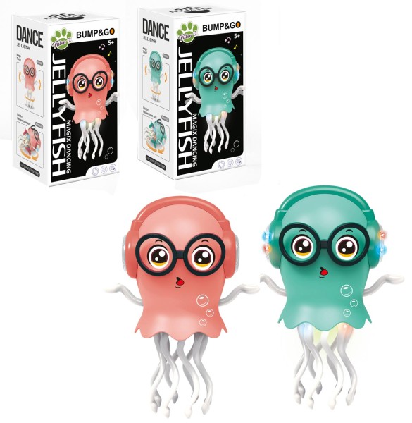 MagiX Dancing Jellyfish die tanzende Qualle mit Musik und LED-Licht (Sortiert)