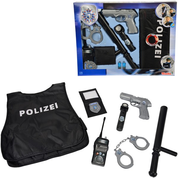Polizei Einsatz-Set mit Schutzweste