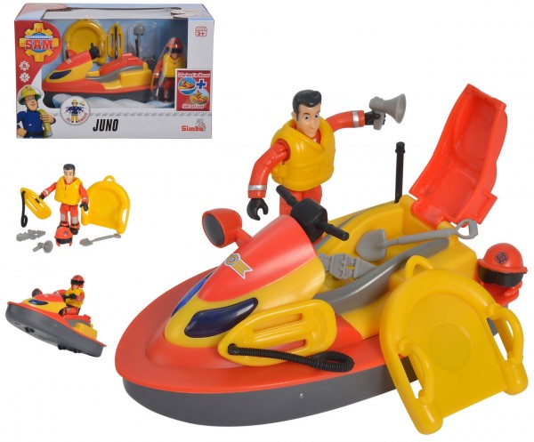 Feuerwehrmann Sam Juno Jet-Ski mit Figur und Zubehör