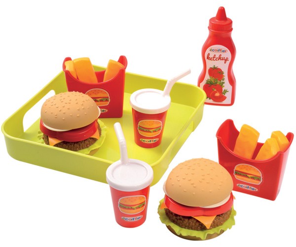 Hamburger Set mit Tablett