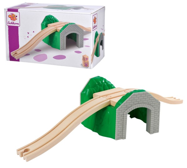 Eisenbahn-Set Tunnel mit Schienen