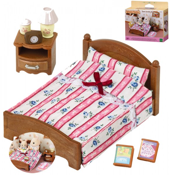 Sylvanian Families Möbelset Doppelbett für Elternschlafzimmer