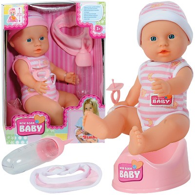 New Born Baby Kleine Puppe mit Funktionen 30 cm (Sortiert)