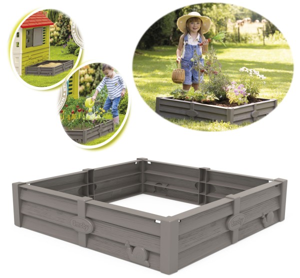 2in1 Square Garden Sandkasten & Pflanzbeet