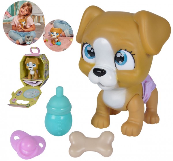 Pamper Petz Surprise Hund mit Zubehör (Braun)
