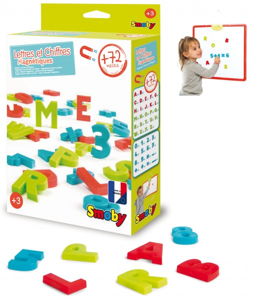 72 Magnetische Buchstaben und Zahlen