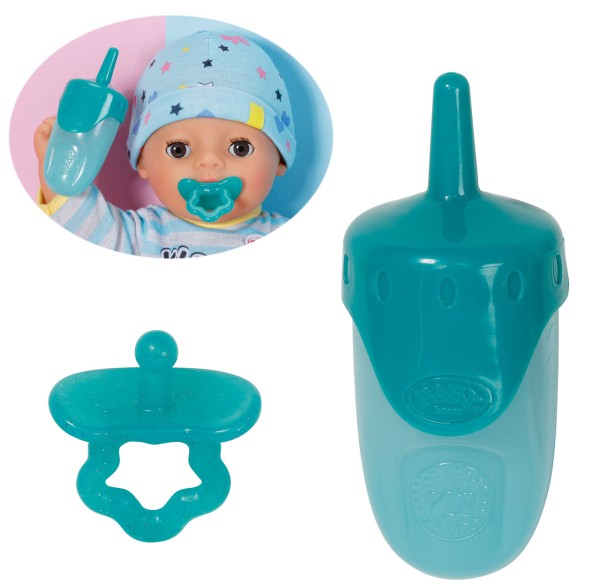 Baby Born Little Flasche & Schnuller Set 36 cm (Türkis-Grün)
