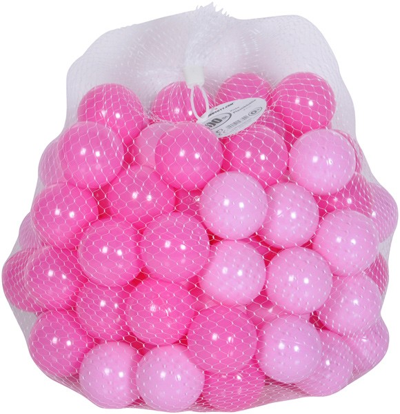 100 Spielbälle im Netz (Rosa-Pink)