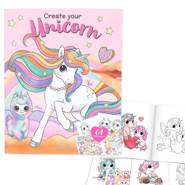 Ylvi Create your Unicorn Malbuch Einhorn