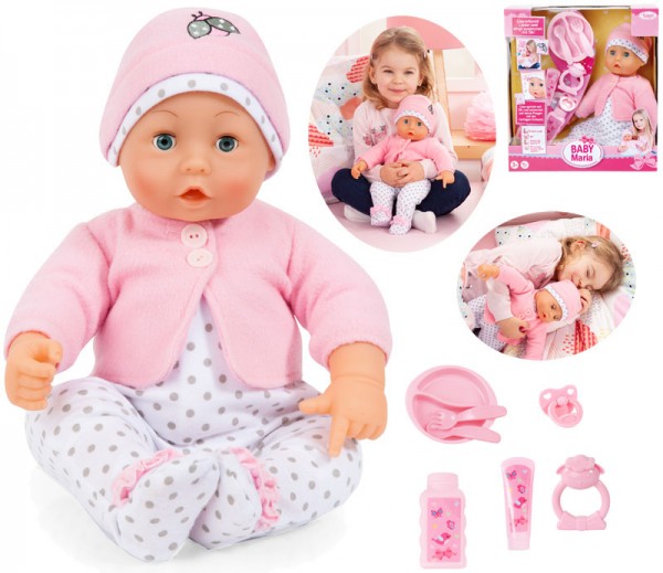Funktionspuppe Baby Lisa mit 50 Sprachsounds 46 cm (Rosa)