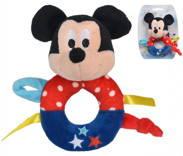 Disney Mickey Maus Baby Rassel (Bunt)