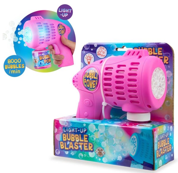 Seifenblasen-Blaster Light-Up Seifenblasen-Pistole (Pink)