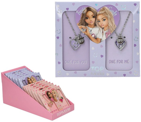 TOPModel BFF Ketten Set (Lila-Silber)