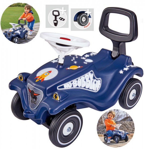 Bobby Car Classic Moonwalker mit Rückenlehne (Blau)