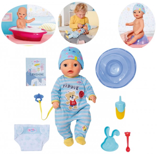 Baby Born Little Boy Puppe 36 cm (Hellblau-Blau)